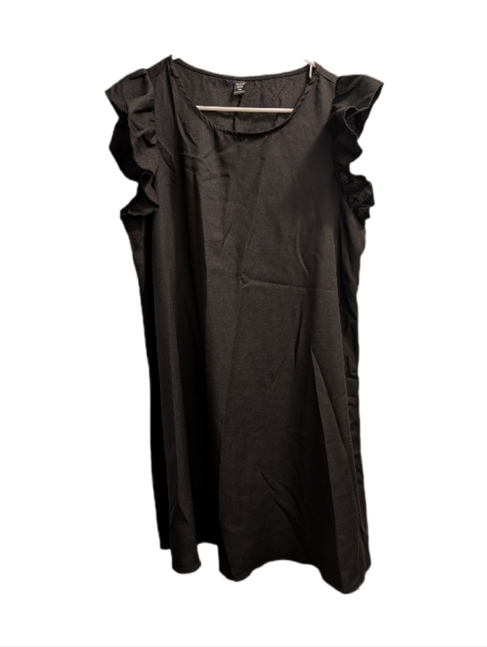 💥 SHEIN CURVE Black Ruffle Sleeve Dress 0XL